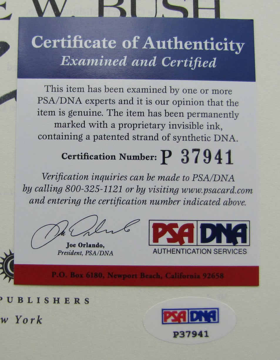 George W. Bush Signed/Autographed Decision Points Book PSA BA213460
