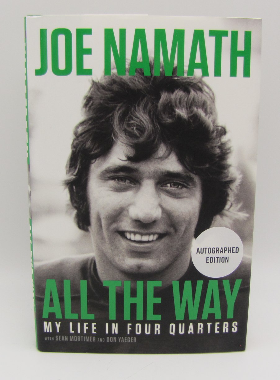 Joe Namath HOF Signed/Autographed All the Way Book JSA BA213462