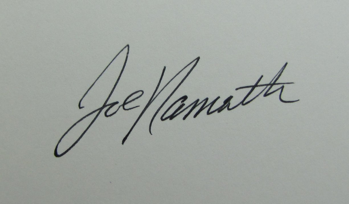 Joe Namath HOF Signed/Autographed All the Way Book JSA BA213462