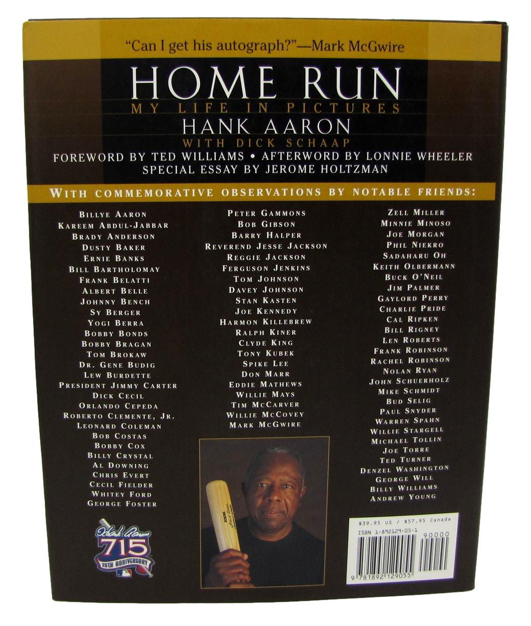 Hank Aaron HOF Signed/Autographed Home Run Book BAS BA213471