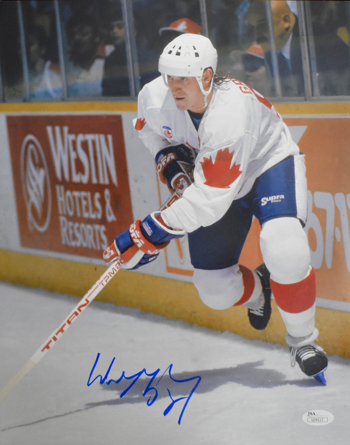 Wayne Gretzky HOF Signed/Autographed 11x14 Photo Team Canada JSA 213900
