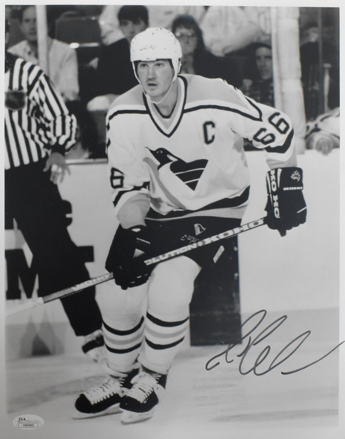 Mario Lemieux HOF Signed/Autographed 11x14 Photo Penguins JSA 213901