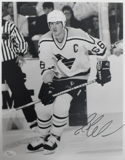 Mario Lemieux HOF Signed/Autographed 11x14 Photo Penguins JSA 213901