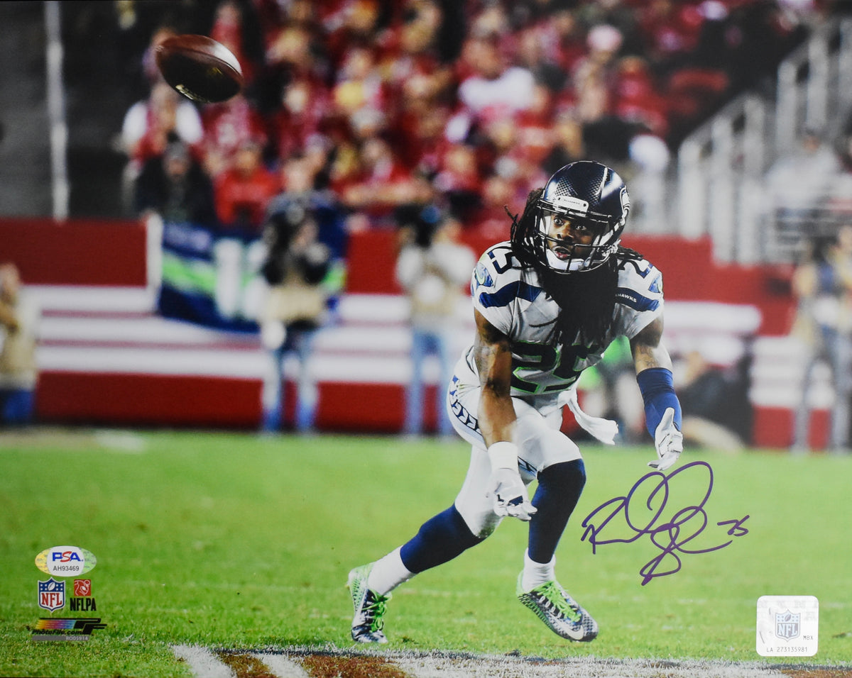 Richard Sherman Signed/Autographed 11x14 Photo Seahawks PSA 213902