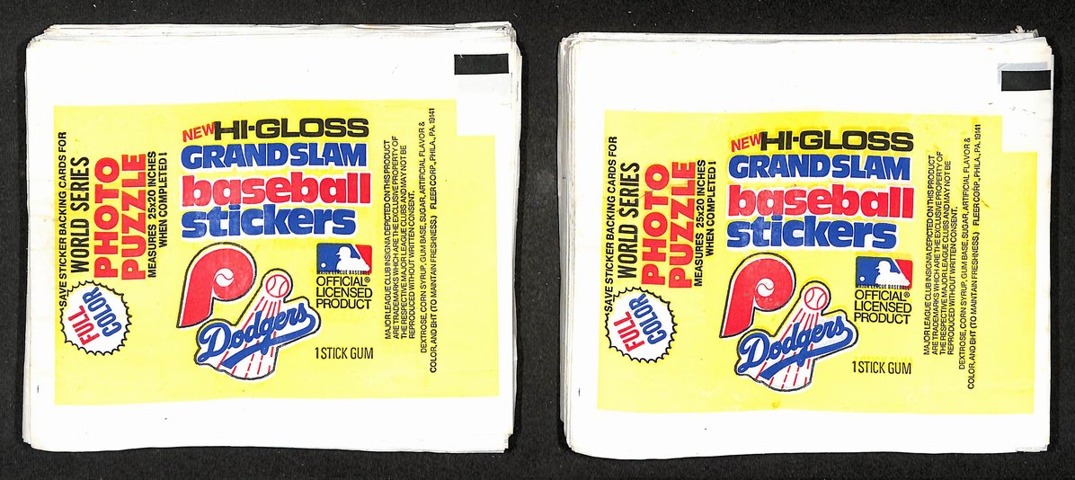 Lot of (407) 1978 Fleer MLB Baseball Stickers Wax Pack Wrappers 213926