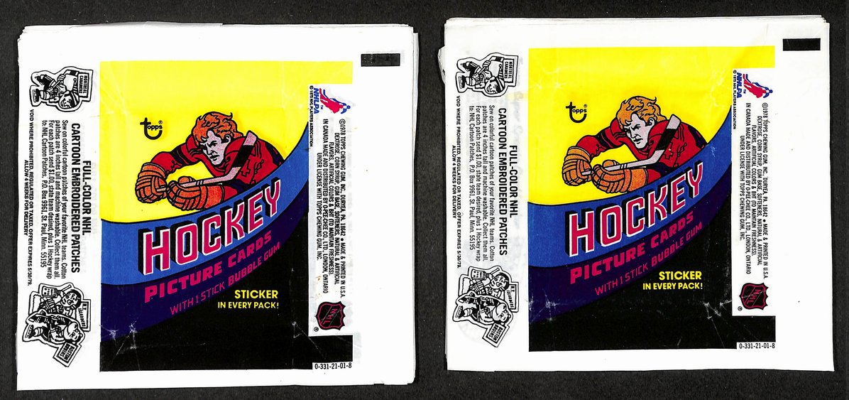 Lot of (143) 1978-1979 Topps NHL Hockey Wax Pack Wrappers 213928