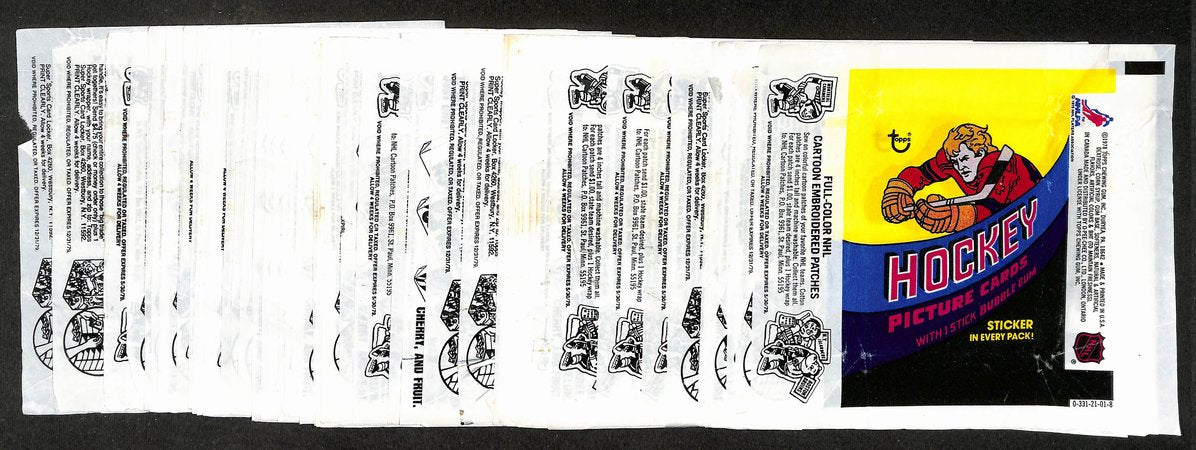 Lot of (143) 1978-1979 Topps NHL Hockey Wax Pack Wrappers 213928