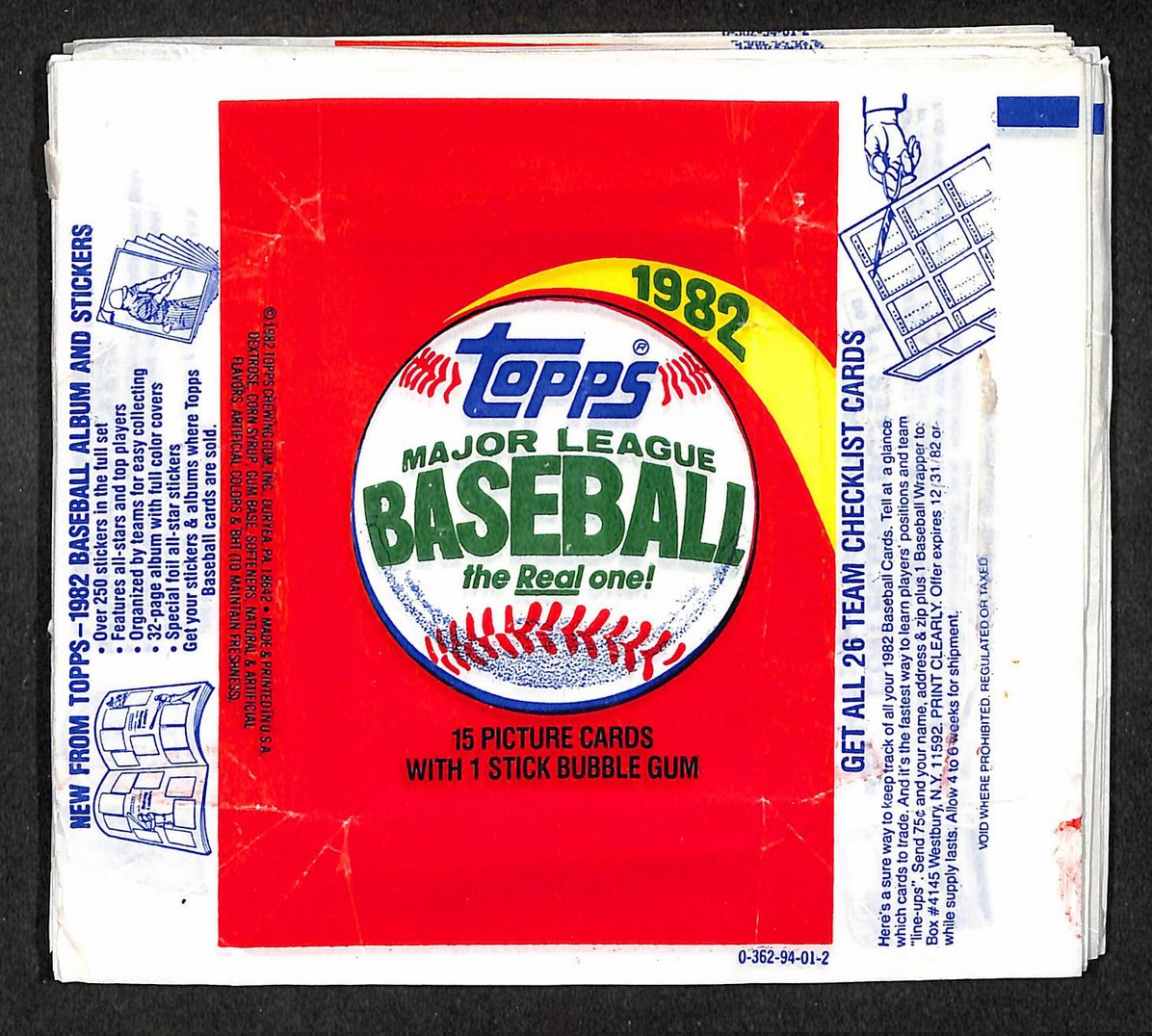 Lot of (85) 1982 Topps NHL Hockey Wax Pack Wrappers 213931