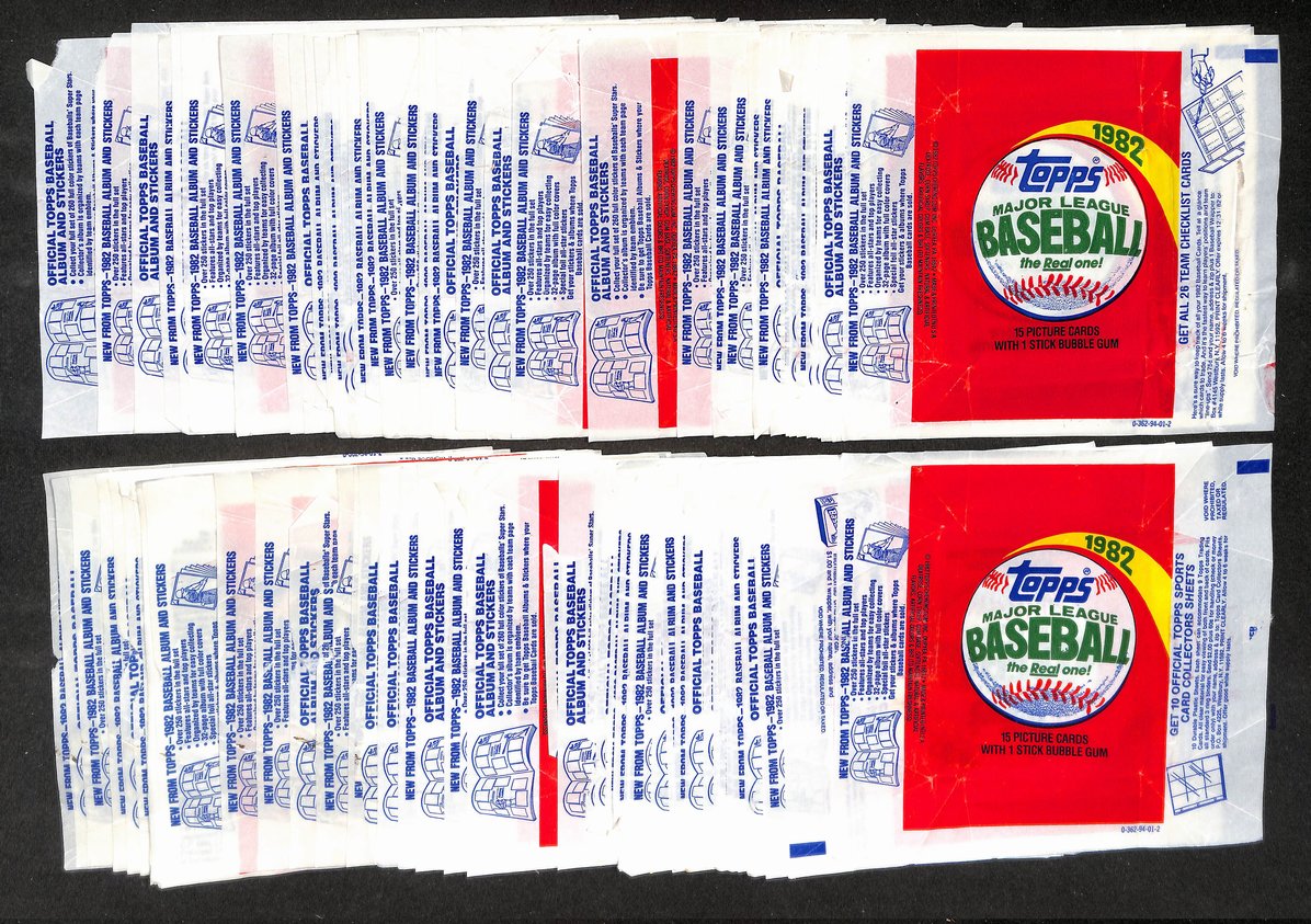Lot of (85) 1982 Topps NHL Hockey Wax Pack Wrappers 213931