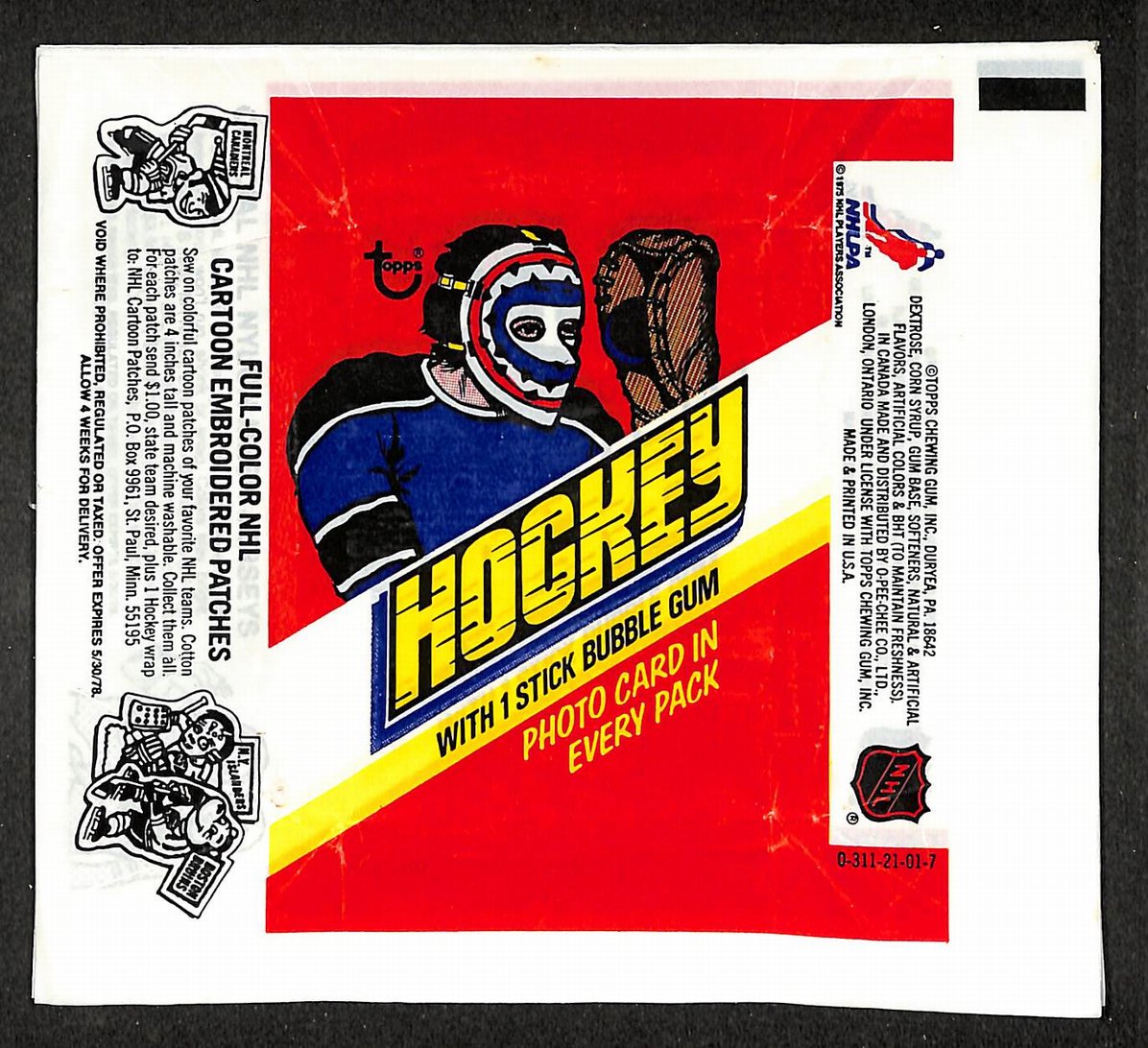 Lot of (15) 1977-1978 Topps NHL Hockey Wax Pack Wrappers 213937