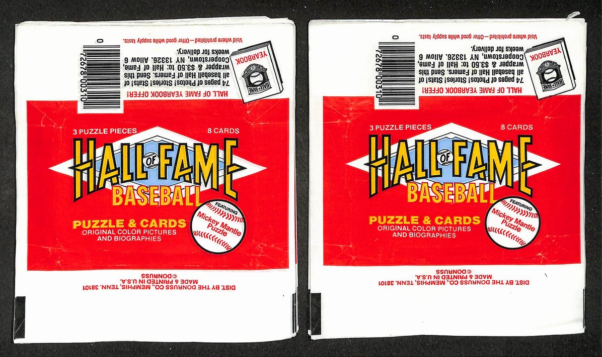Lot of (88) 1983 Donruss Hall of Fame MLB Baseball  Wax Pack Wrappers 213944