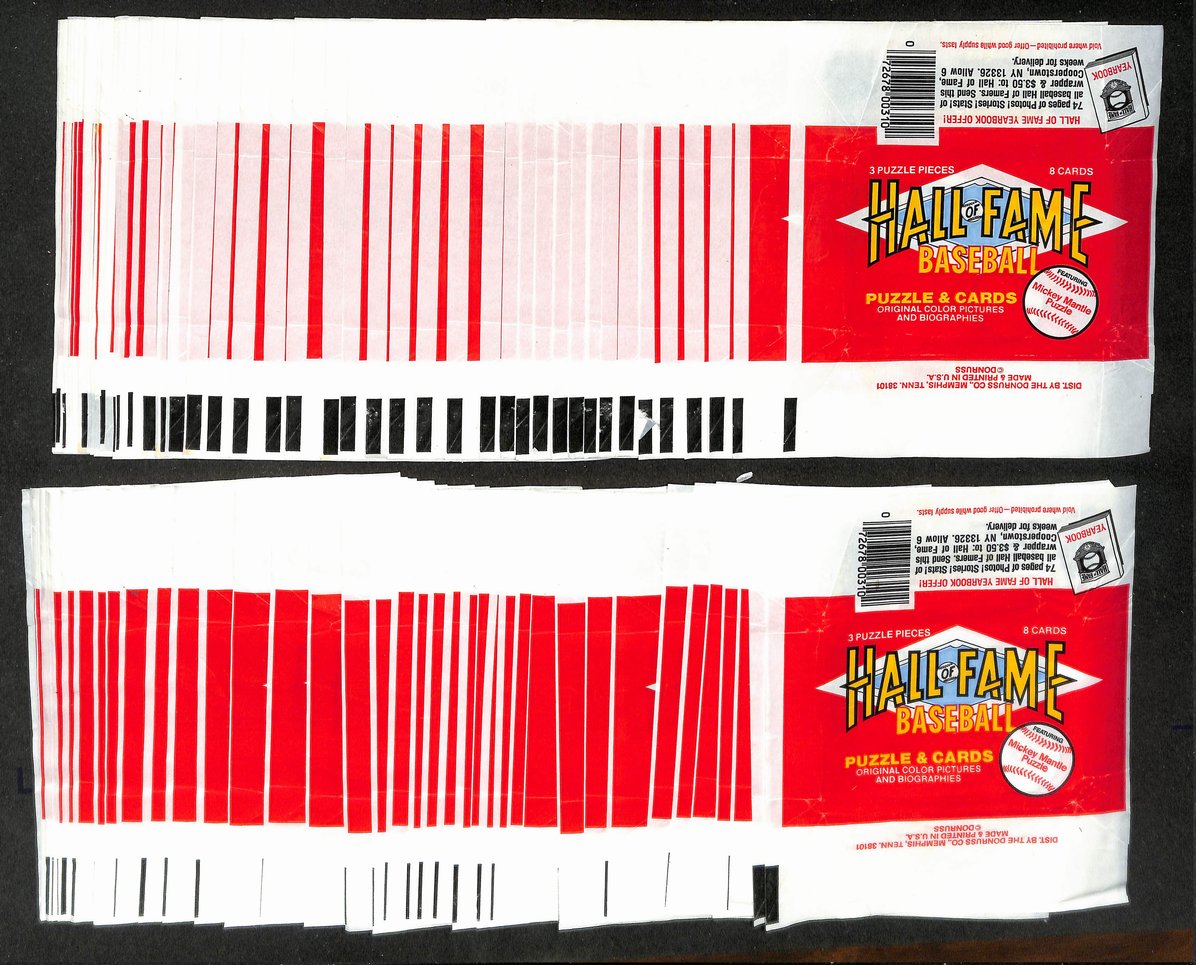 Lot of (88) 1983 Donruss Hall of Fame MLB Baseball  Wax Pack Wrappers 213944