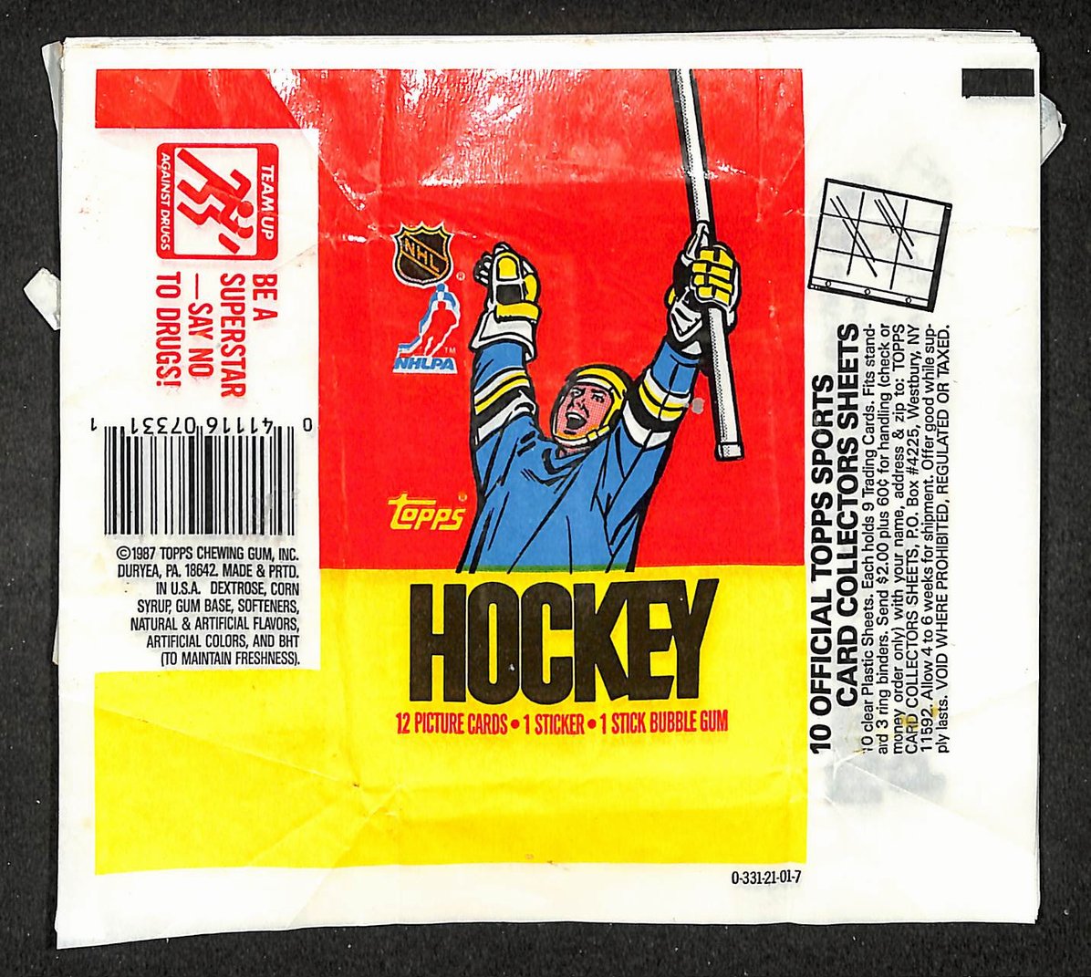Lot of (31) 1987-1988 Topps NHL Hockey Wax Pack Wrappers 213950