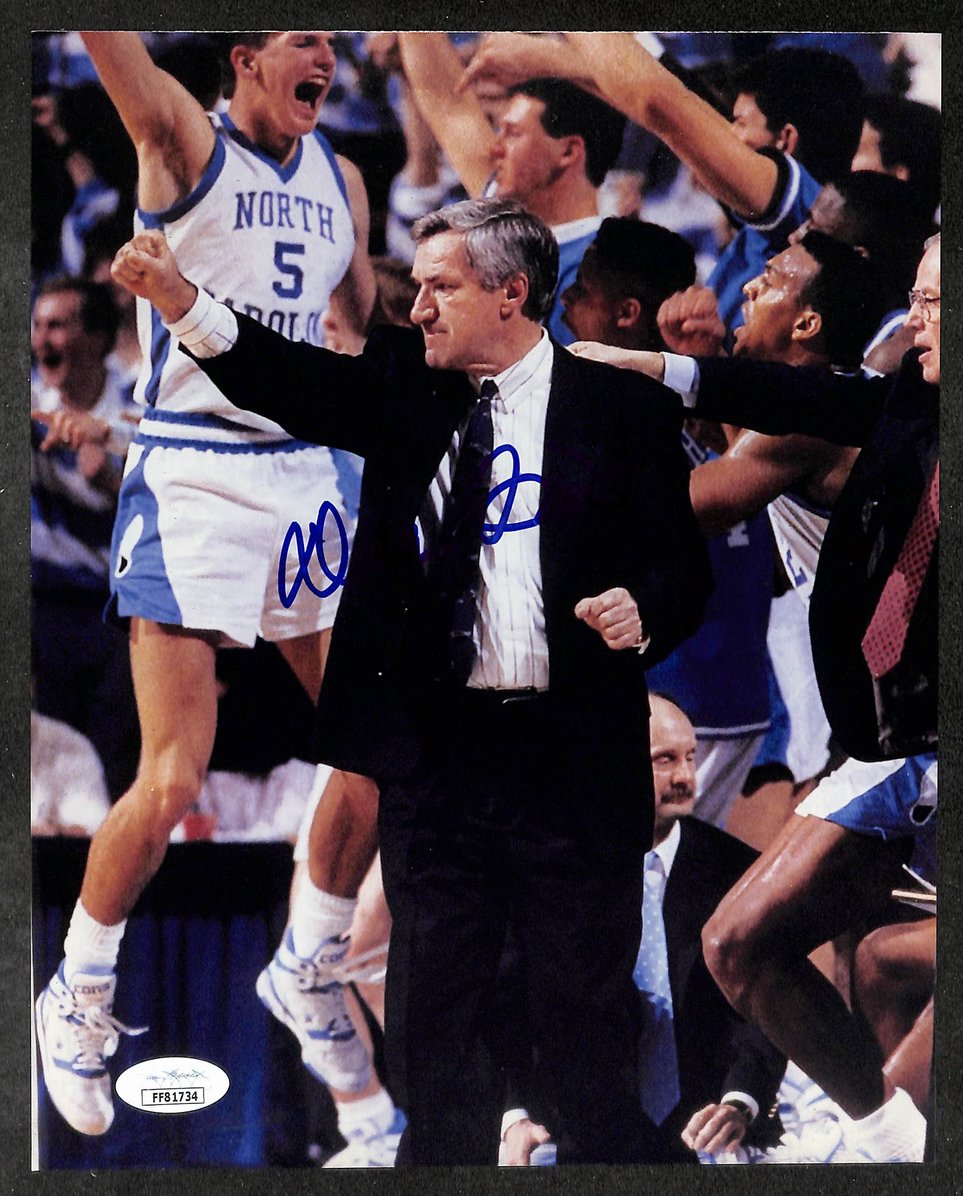 Dean Smith Signed/Autographed 8x10 Photo UNC Tar Heels JSA 213956