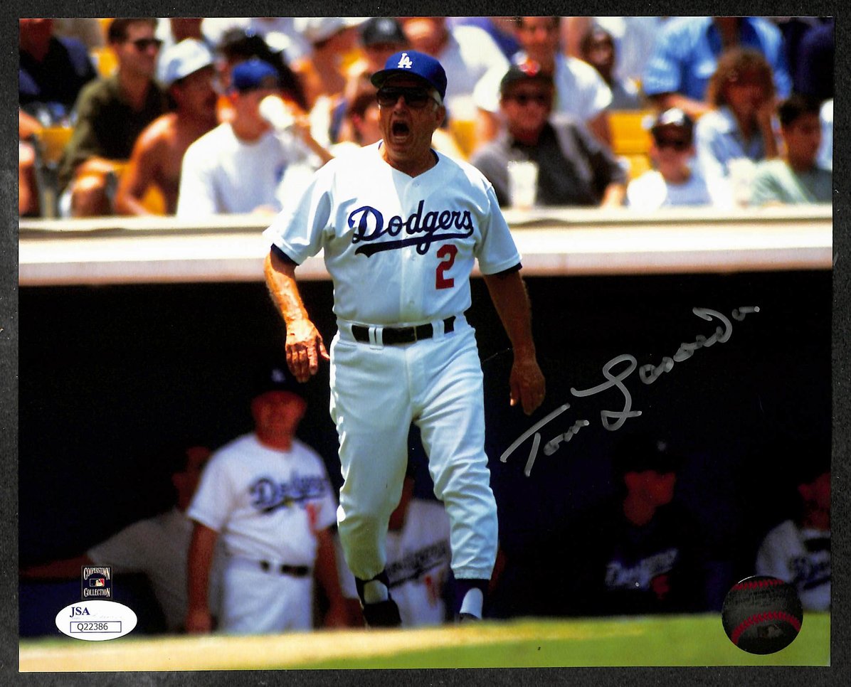 Tommy Lasorda HOF Signed/Autographed 8x10 Photo Dodgers JSA 213957
