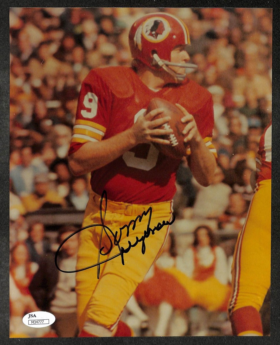 Sonny Jurgensen HOF Signed/Autographed 8x10 Photo Redskins JSA 213959