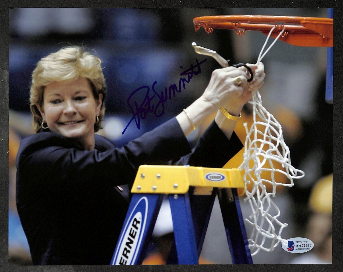 Pat Summitt HOF Signed/Autographed 8x10 Photo Tennessee BAS 213964