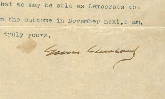Grover Cleveland Signed 7.75" x 10" TLS Letter Gray Gables Letterhead PSA/DNA 67