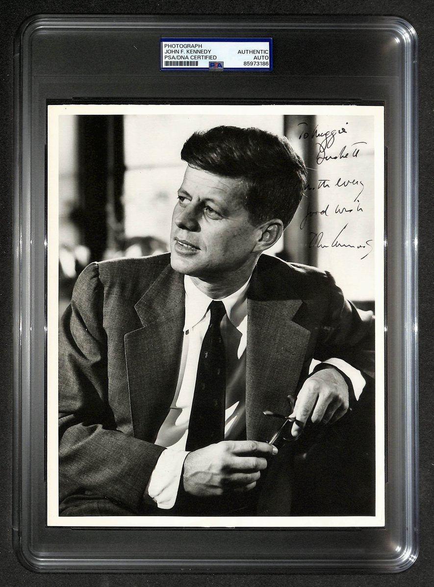 John F. Kennedy Signed/Autographed 8x10 B&W Photo President PSA/DNA 213968