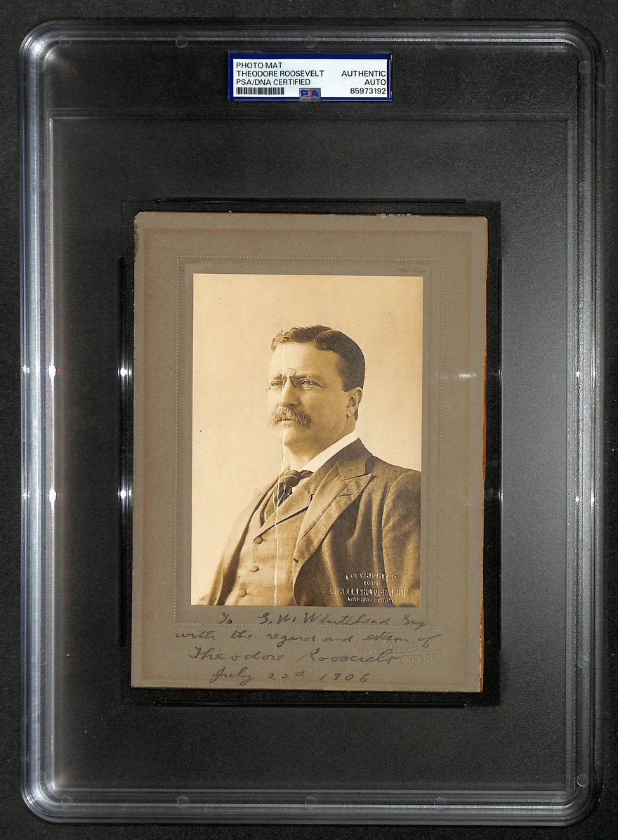 Theodore Roosevelt Signed/Autographed 3.75" x 5.5" Photo President PSA/DNA 13971