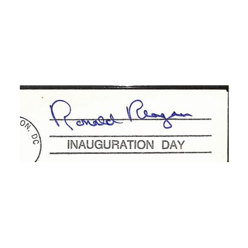 Ronald Reagan Signed Inauguration Day Cover FDC Envelope President PSA/DNA 13977