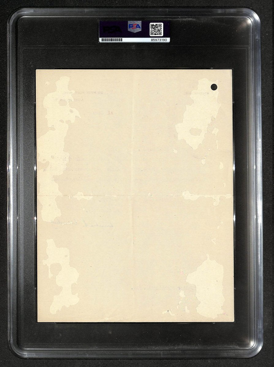 Winston Churchill Signed 7.5" x 9.5" TLS Letter January 12th 1950 PSA/DNA 213966