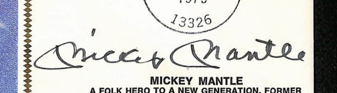 Mickey Mantle HOF Signed/Autographed FDC Envelope Yankees 1979 PSA 213986