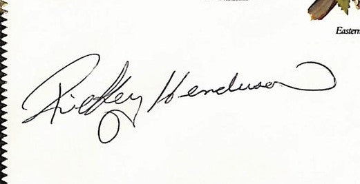Rickey Henderson HOF Signed/Autographed FDC Envelope Athletics 1982 PSA 213994
