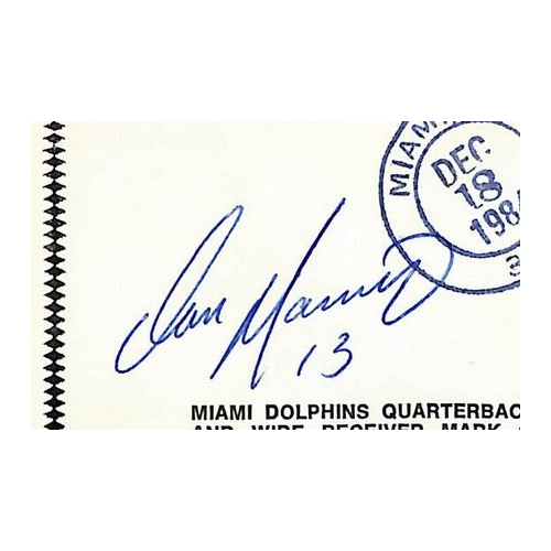 Dan Marino HOF Signed/Autographed FDC Envelope Dolphins 1984 PSA 213995