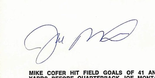 Joe Montana HOF Signed/Autographed FDC Envelope 49ers 1989 PSA 214000