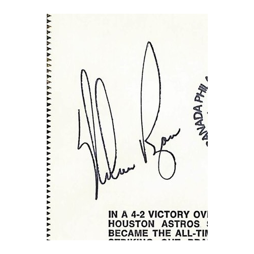 Nolan Ryan HOF Signed/Autographed FDC Envelope Astros 1983 PSA 214001