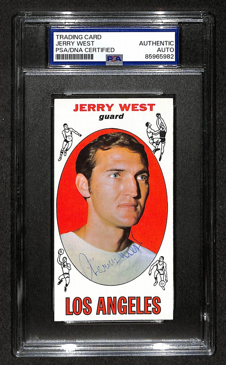 Jerry West HOF Signed/Autographed 1969-1970 Topps Card Lakers PSA 214007
