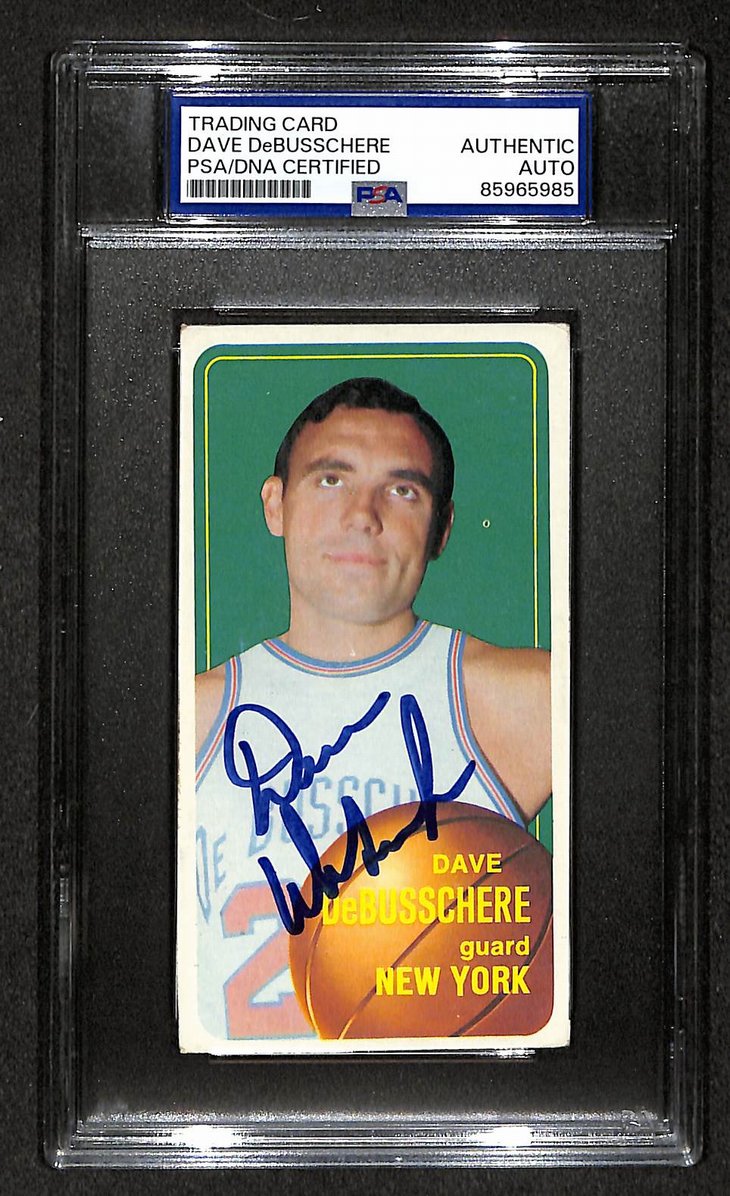 Dave DeBusschere HOF Signed/Autographed 1970-1971 Topps Card Knicks PSA 214008