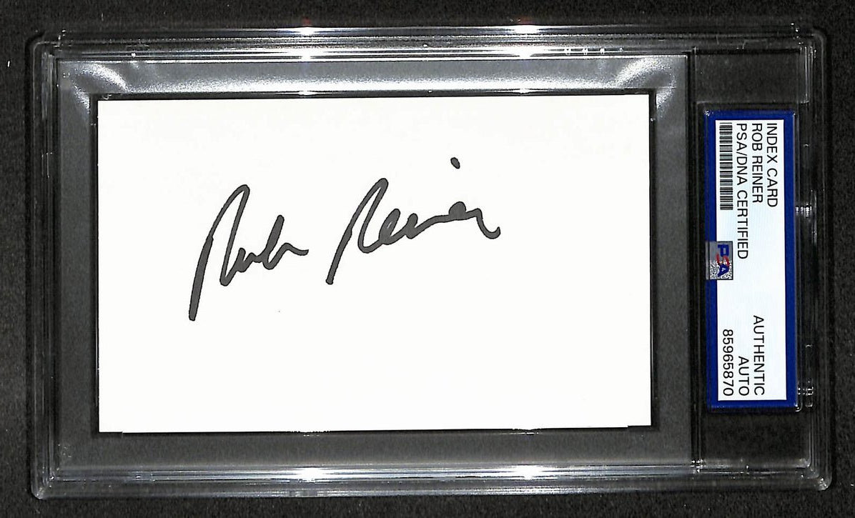 Rob Reiner Signed/Autographed 3x5 Index Card Actor Director PSA 214015