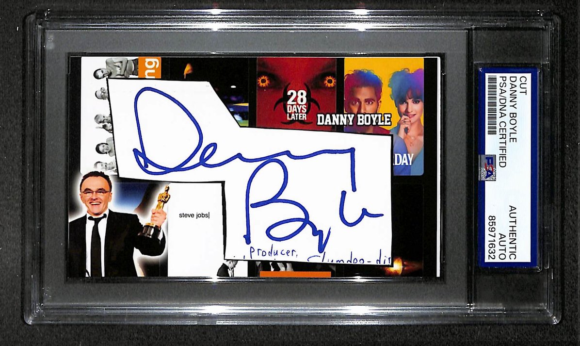 Danny Boyle Signed/Autographed Cut Custom Card Director PSA/DNA 214017