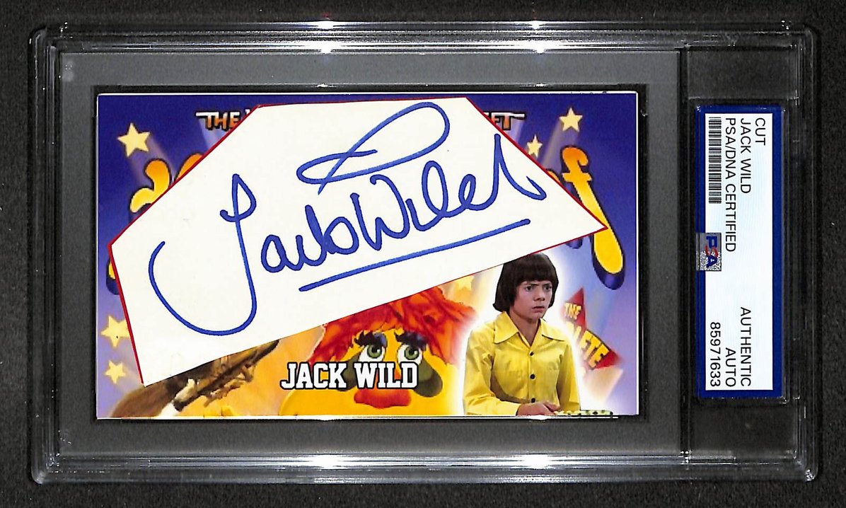 Jack Wild Signed/Autographed Cut Custom Card Oliver! PSA/DNA 214018