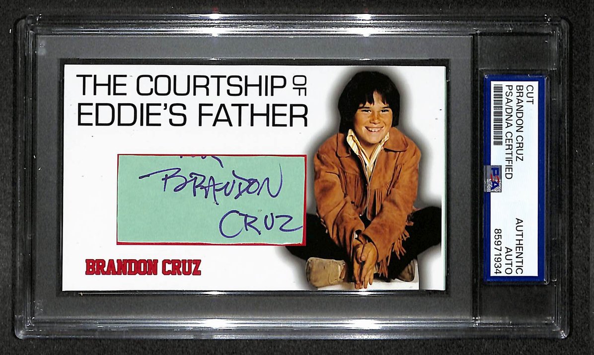 Brandon Cruz Signed/Autographed Cut Custom Card Actor PSA/DNA 214020