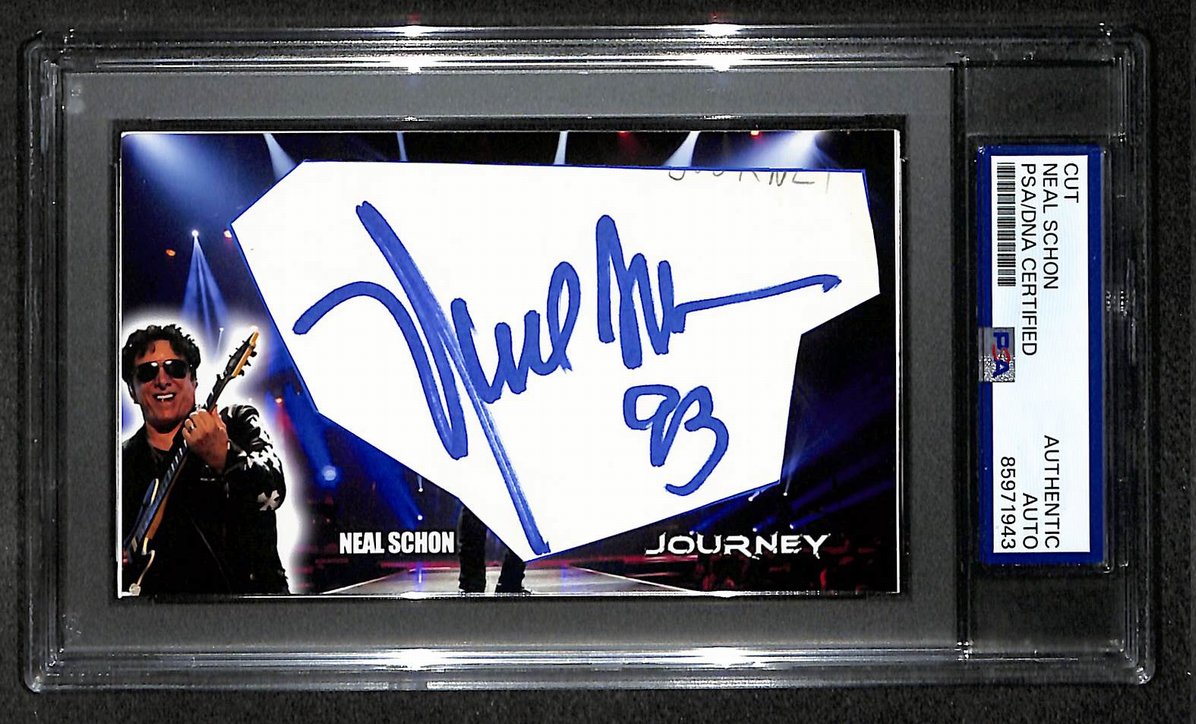 Neal Schon Signed/Autographed Cut Custom Card Journey PSA/DNA 214029