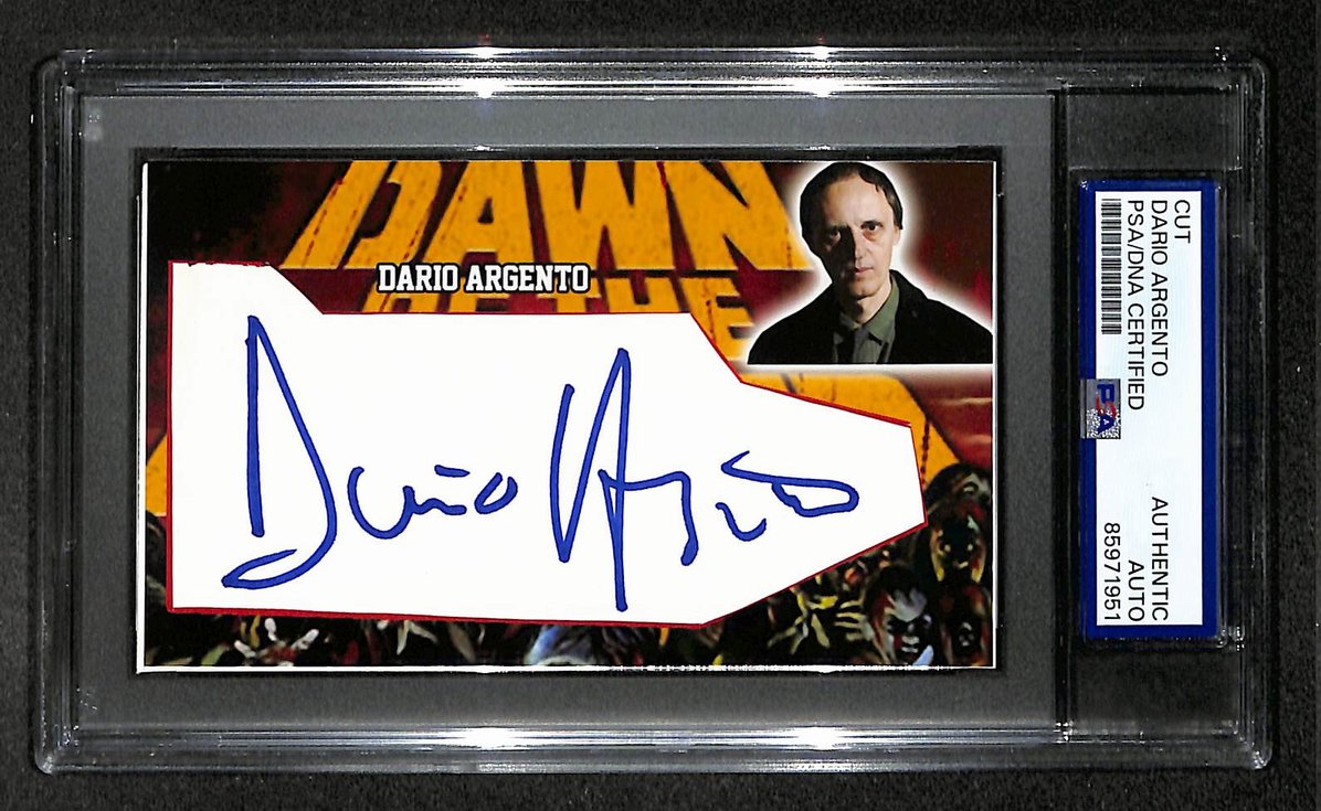Dario Argento Signed/Autographed Cut Custom Card Dawn of the Dead PSA/DNA 214031