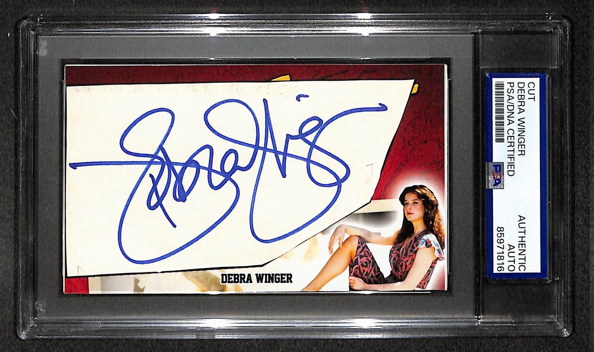 Debra Winger Signed/Autographed Cut Custom Card Actress PSA/DNA 214048