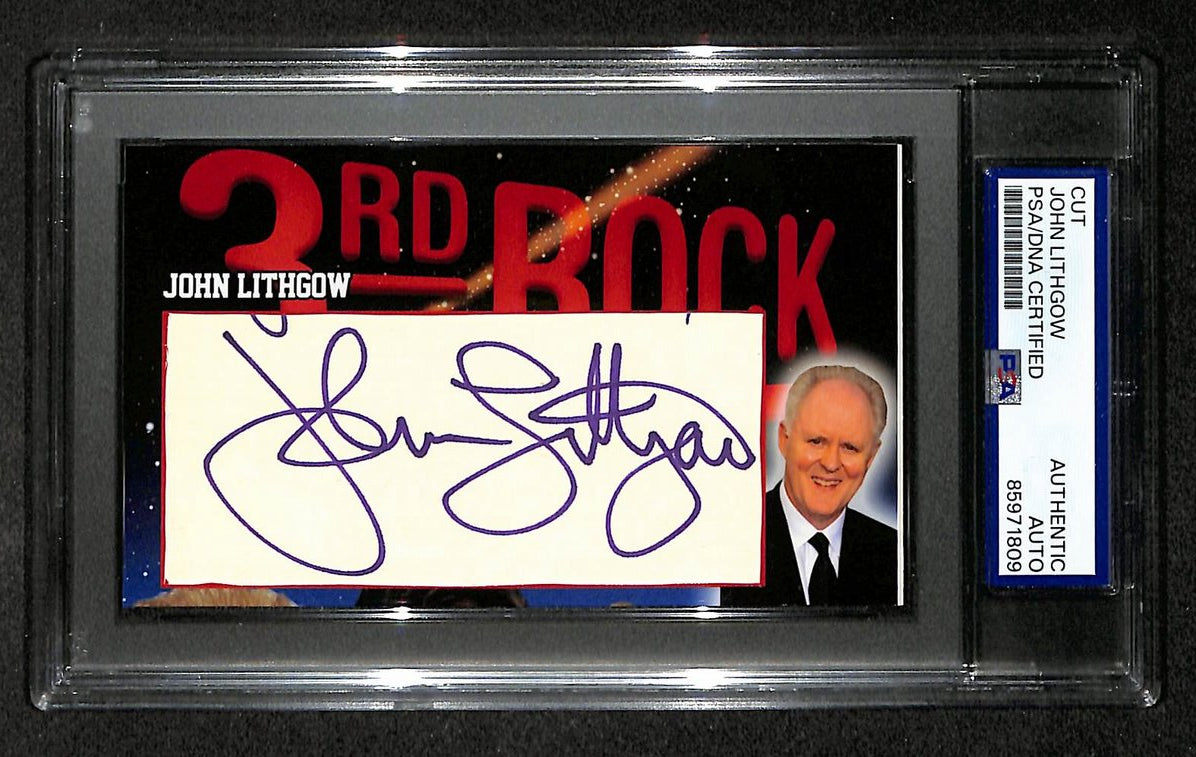 John Lithgow Signed/Autographed Cut Custom Card 3rd Rock PSA/DNA 214063