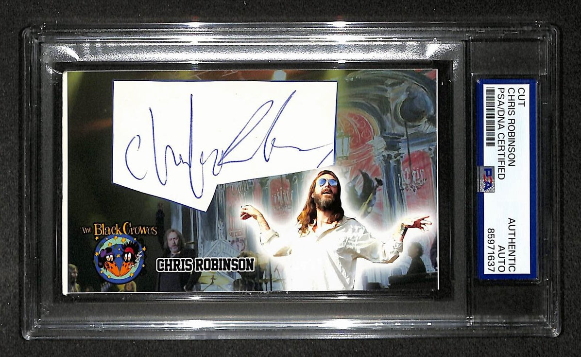 Chris Robinson Signed/Autographed Cut Custom Card The Black Crows PSA/DNA 214069