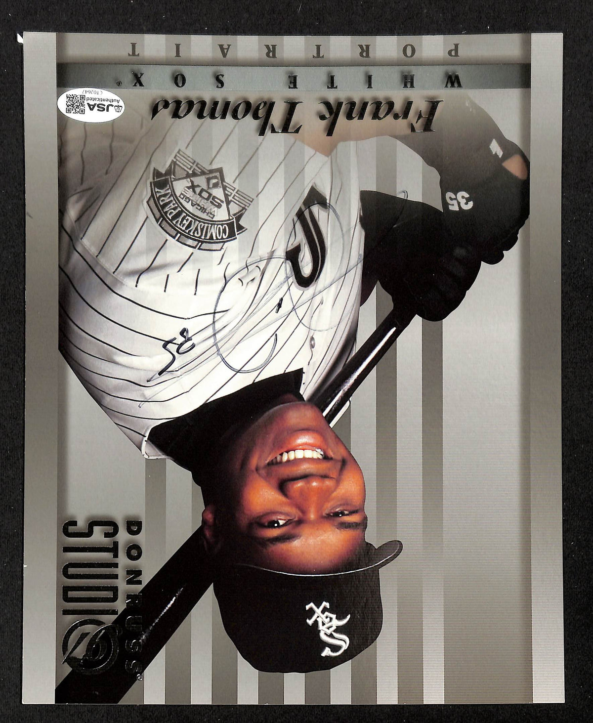 Frank Thomas HOF Signed/Autographed 97 Donruss Studio 8x10 Photo White Sox JSA