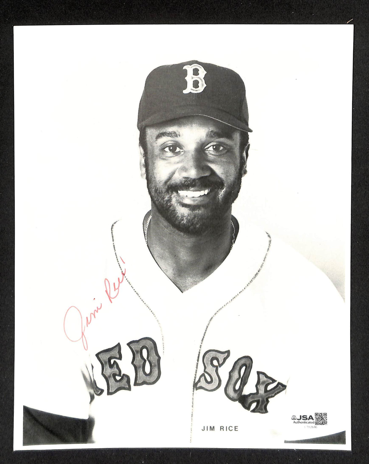 Jim Rice HOF Signed/Autographed 8x10 Photo Red Sox JSA 211432