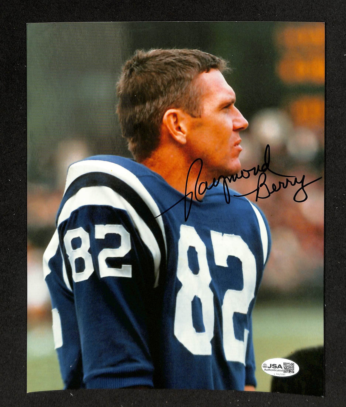 Raymond Berry HOF Signed/Autographed 8x10 Photo Colts JSA 214134