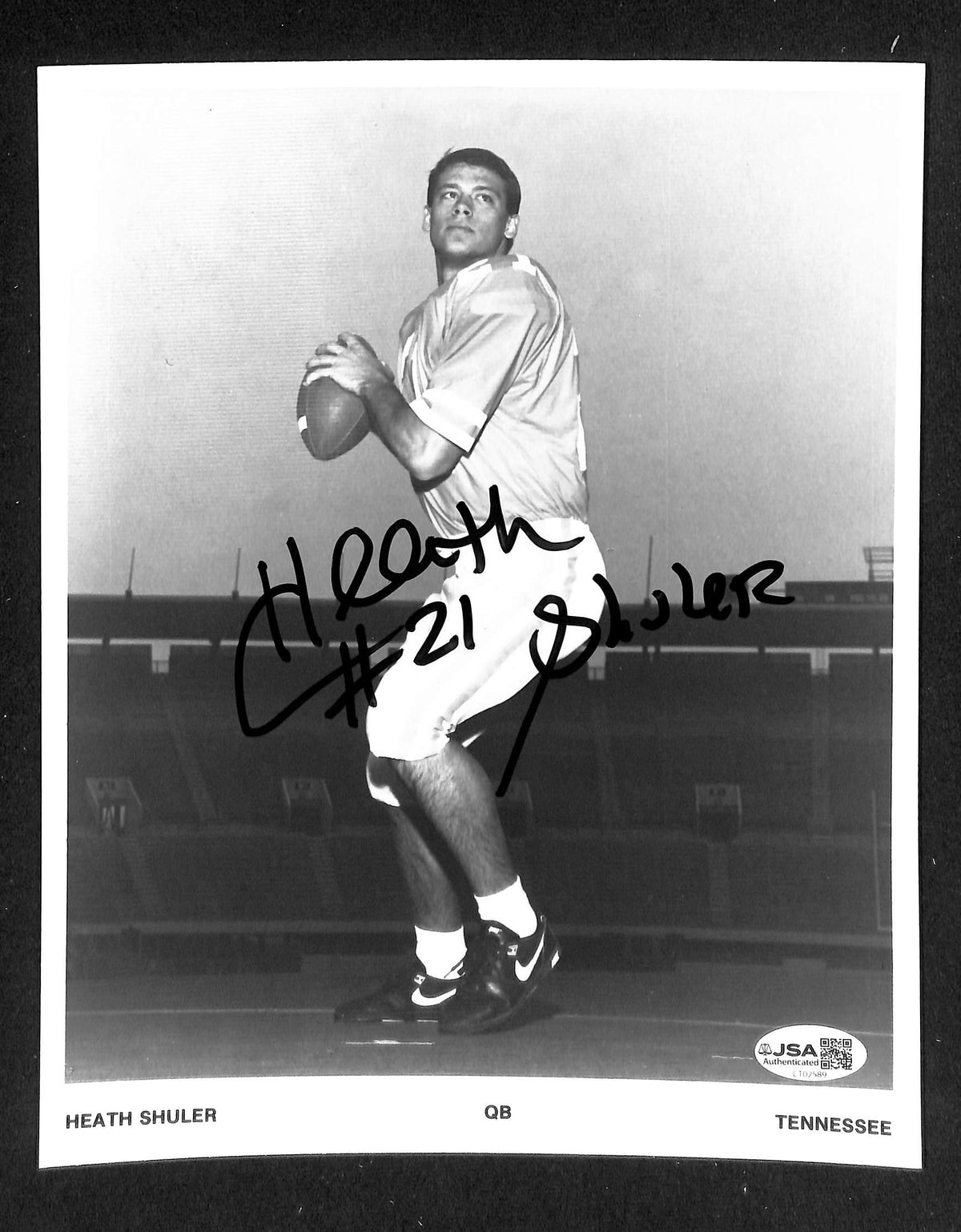 Heath Shuler Signed/Autographed 8x10 Photo Tennessee JSA 214136