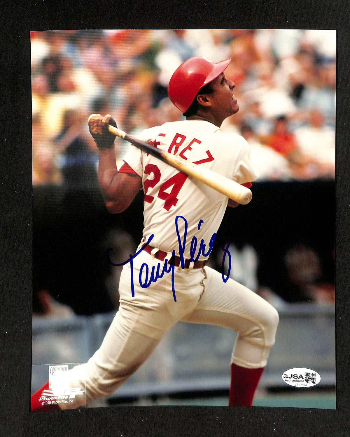 Tony Perez HOF Signed/Autographed 8x10 Photo Reds JSA 214141