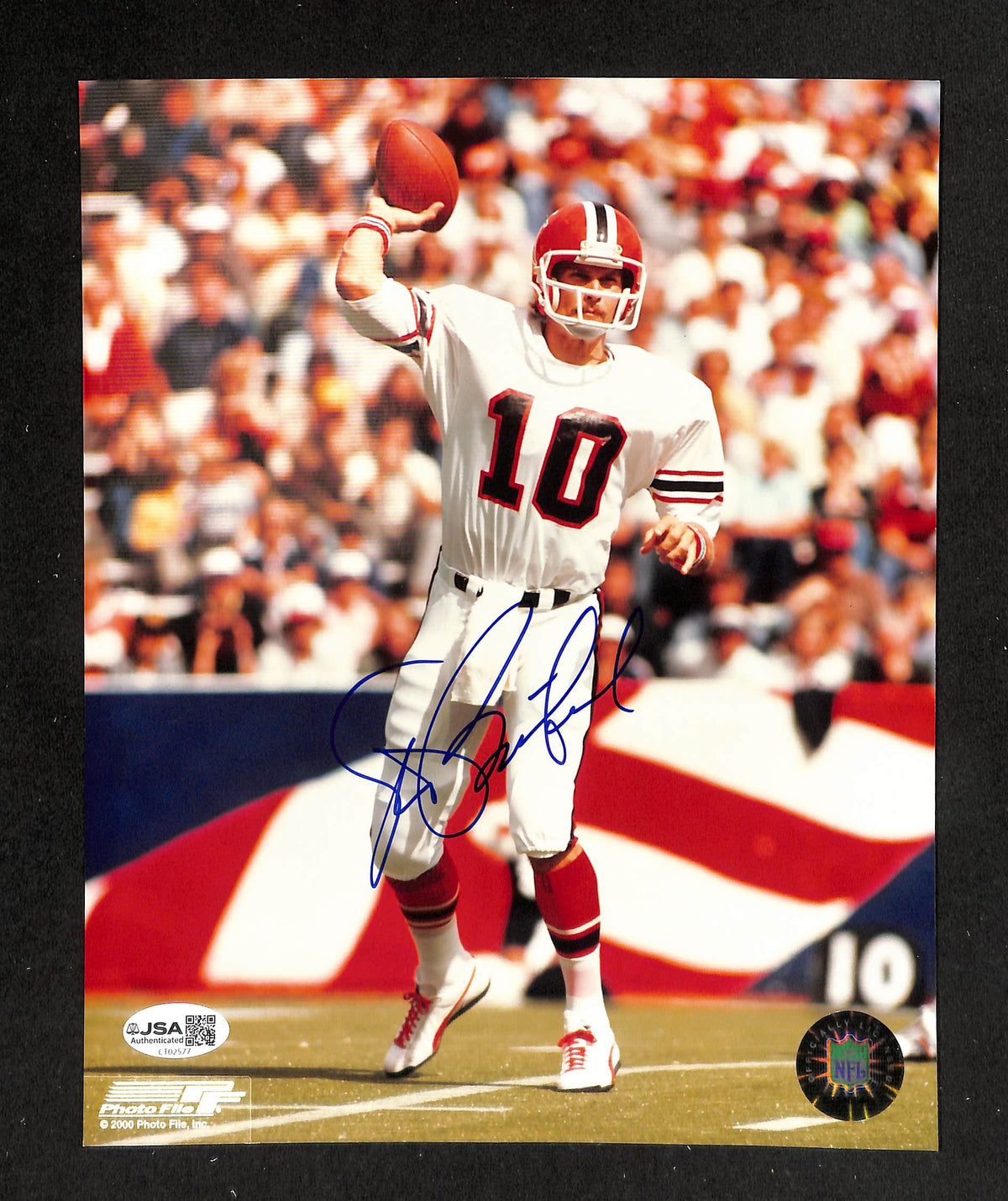 Steve Bartkowski Signed/Autographed 8x10 Photo Falcons JSA 214148