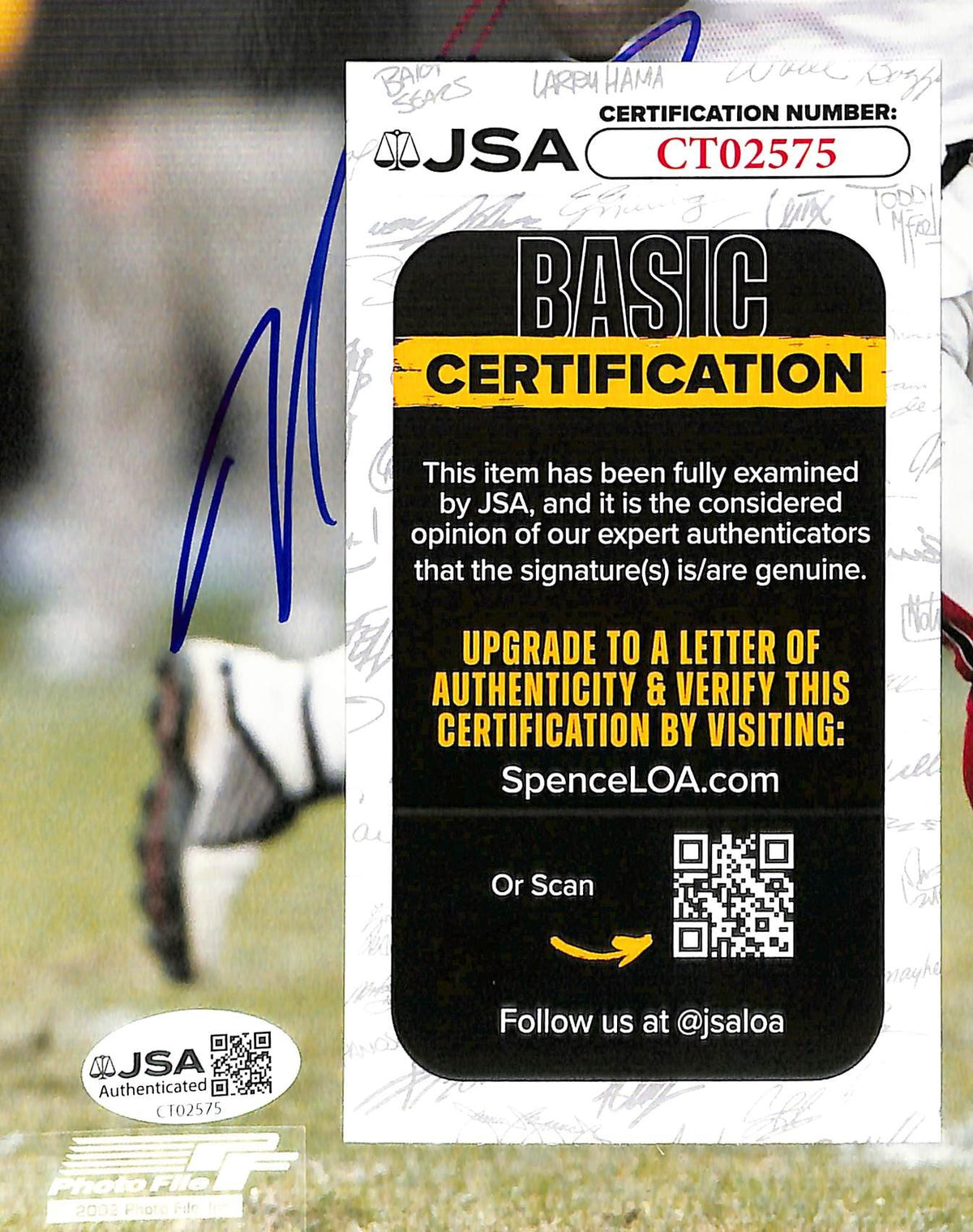 Michael Vick Signed/Autographed 8x10 Photo Falcons JSA 214150