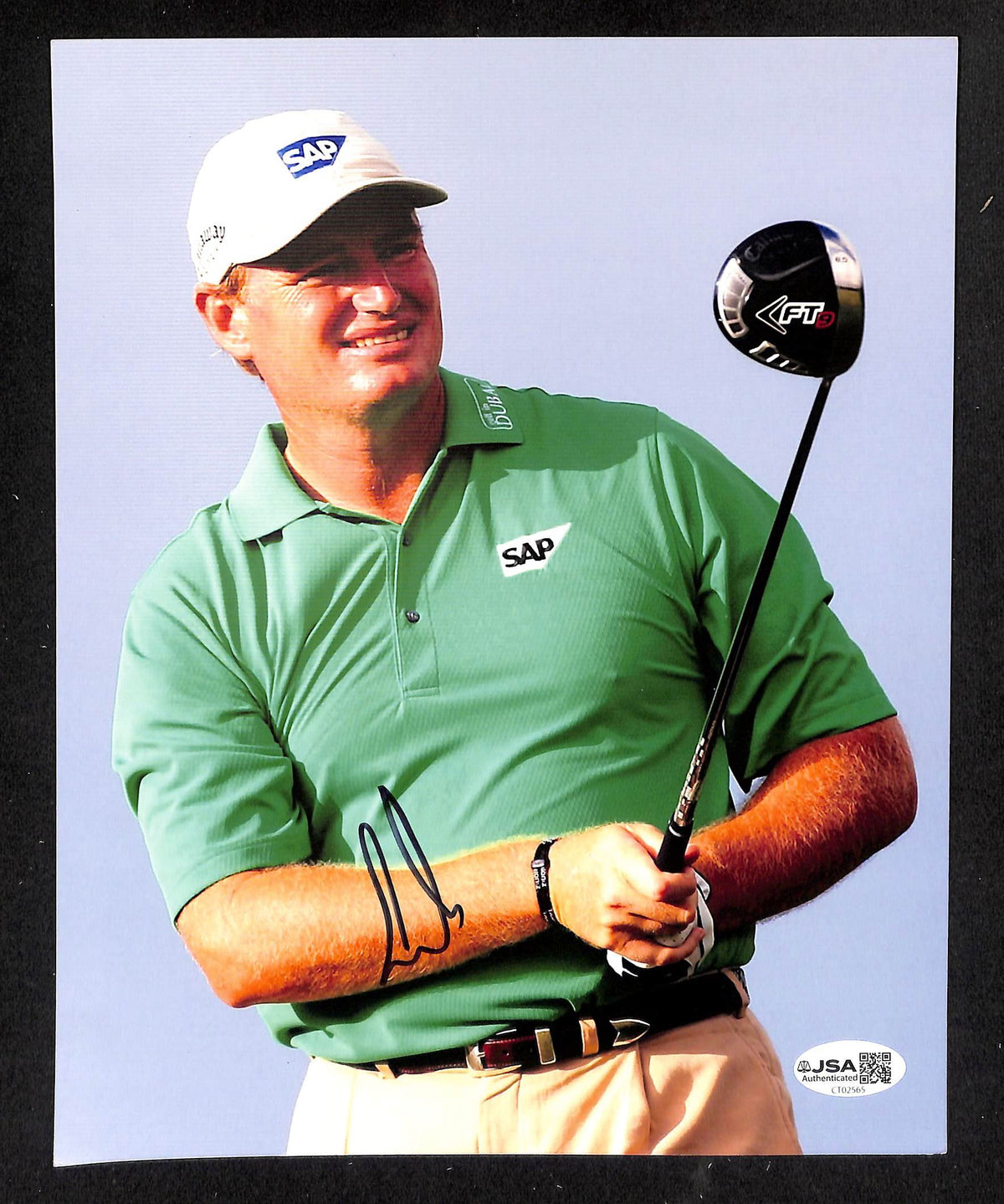 Ernie Els Signed/Autographed 8x10 Photo PGA Golf JSA 214160